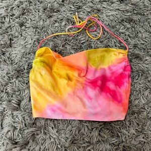 Dynamite Multicolor Tie-Dye Halter Top